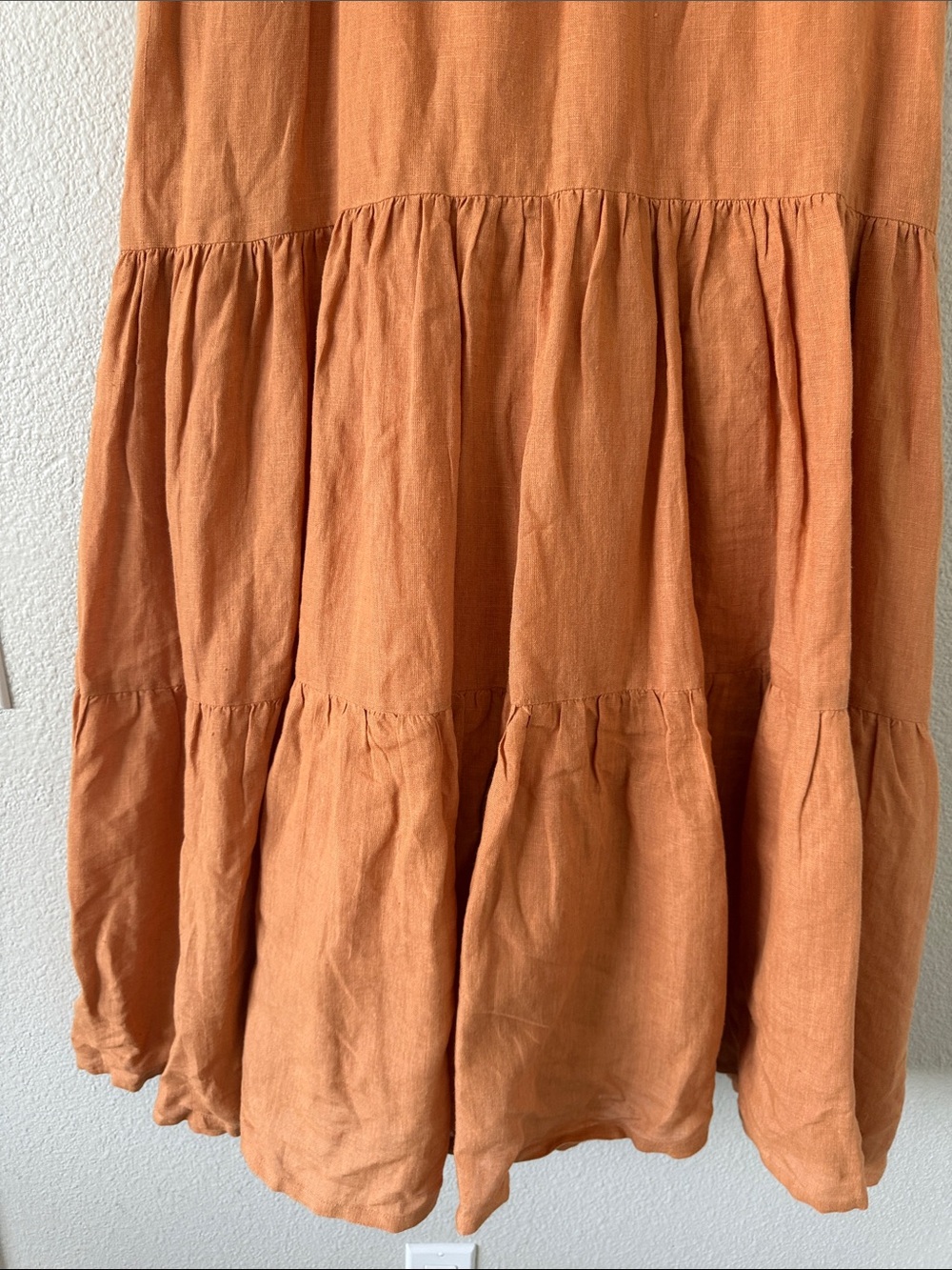 Sleeveless Tiered Maxi Dress in Terracotta - Picture 12 of 15